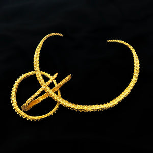 18 karat Gold Plating °Gamma Ring Collar°